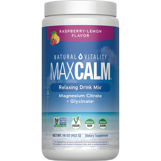 MAXCALM Powder Raspberry-Lemon, 16 oz (453 g)