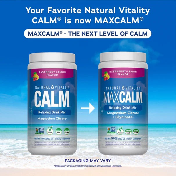 MAXCALM Powder Raspberry-Lemon, 16 oz (453 g)